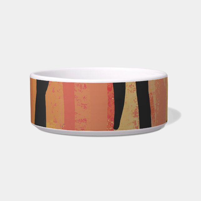Tiger Hot orange und Black Print Napf (Rechts)