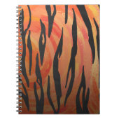 Tiger Hot orange und Black Print Notizblock (Vorderseite)