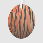 Tiger Hot orange und Black Print Ornament (Vorderseite)