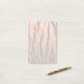 Tiger Hot orange und Black Print Post-it Klebezettel (Auf Schreibtisch)