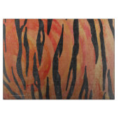 Tiger Hot orange und Black Print Schneidebrett (Vorderseite)