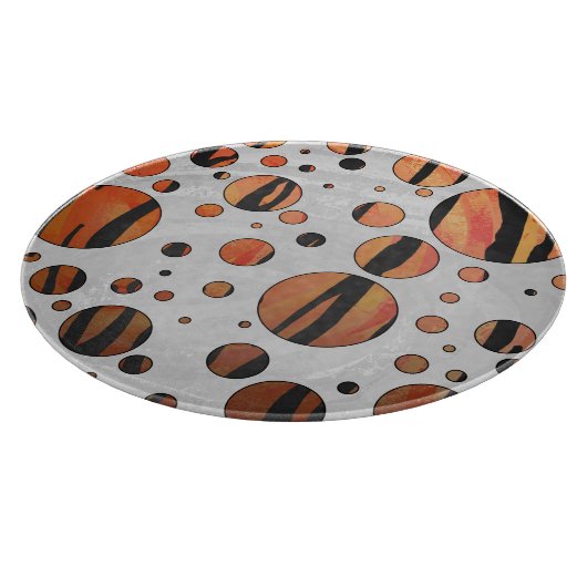 Tiger Hot orange und Black Print Schneidebrett (Ecke)