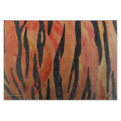 Tiger Hot orange und Black Print Schneidebrett (Vorderseite)