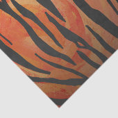 Tiger Hot orange und Black Print Seidenpapier (Ausschnitt)