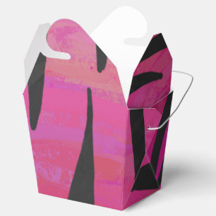 Tiger Hot Pink und Black Print Geschenkschachtel