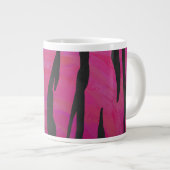 Tiger Hot Pink und Black Print Jumbo-Tasse (Vorderseite Rechts)