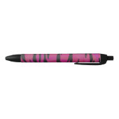 Tiger Hot Pink und Black Print Kugelschreiber (Unterseite)