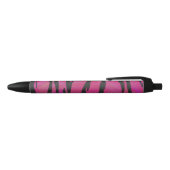 Tiger Hot Pink und Black Print Kugelschreiber (Oberseite)