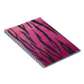 Tiger Hot Pink und Black Print Notizblock (Rechte Seite)