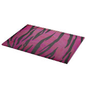 Tiger Hot Pink und Black Print Schneidebrett (Ecke)