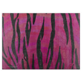 Tiger Hot Pink und Black Print Schneidebrett (Vorderseite)
