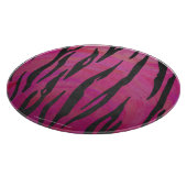 Tiger Hot Pink und Black Print Schneidebrett (Ecke)