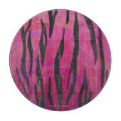Tiger Hot Pink und Black Print Schneidebrett (Vorderseite)