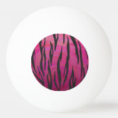Tiger Hot Pink und Black Print Tischtennisball (Vorderseite)