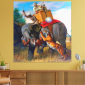 Tiger Hunting Briton Rivière 1920 Leinwanddruck (Insitu (Wohnzimmer))