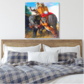 Tiger Hunting Briton Rivière 1920 Leinwanddruck (Insitu (Schlafzimmer))