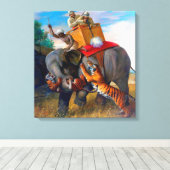 Tiger Hunting Briton Rivière 1920 Leinwanddruck (Insitu (Holzboden))