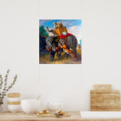 Tiger Hunting Briton Rivière 1920 Poster (Küche)