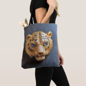 Tiger-Hutfeder-Anhänger tot Tasche (Von Nahem)