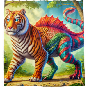 Tiger Hybrid Duschvorhang