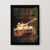 Tiger I - Deutscher Hochtank WWII mit deutscher Fl Button (Vorderseite)