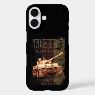 Tiger I - Deutscher Hochtank WWII mit deutscher Fl iPhone 16 Hülle