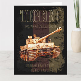 Tiger I - Deutscher Hochtank WWII mit deutscher Fl Dankeskarte