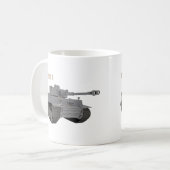 Tiger I Deutscher WW2-Tank Kaffeetasse (Vorderseite Links)