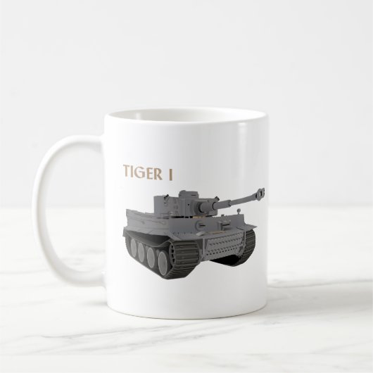 Tiger I Deutscher WW2-Tank Kaffeetasse (Links)