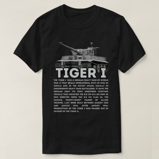 Tiger I T-Shirt (Design vorne)