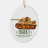 Tiger I. Weltkrieg Zweiter deutscher Panzer Keramik Ornament (Rechts)