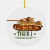 Tiger I. Weltkrieg Zweiter deutscher Panzer Keramik Ornament (Hinten)