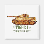 Tiger I. Weltkrieg Zweiter deutscher Panzer Magnet (Vorne)