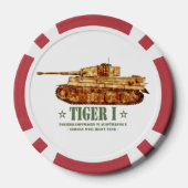 Tiger I. Weltkrieg Zweiter deutscher Panzer Pokerchips (Rückseite)