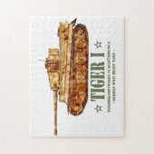 Tiger I. Weltkrieg Zweiter deutscher Panzer Puzzle (Vertikal)
