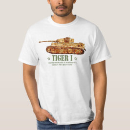 Tiger I. Weltkrieg Zweiter deutscher Panzer T-Shirt