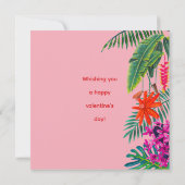 Tiger Ich bin verrückt nach dir pink valentiner Ta Karte (Rückseite)