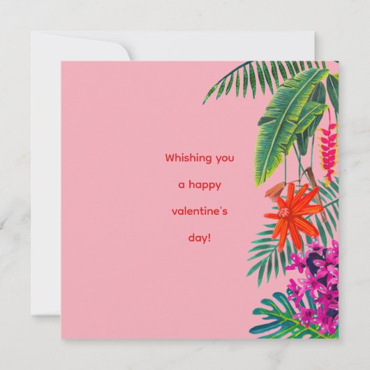 Tiger Ich bin verrückt nach dir pink valentiner Ta Karte (Rückseite)