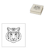 Tiger Illustration Gummistempel (Stempel)