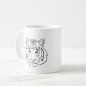 Tiger Illustration Kaffeetasse (Vorderseite Links)
