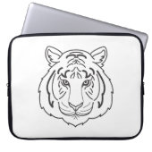 Tiger Illustration Laptopschutzhülle (Vorderseite)
