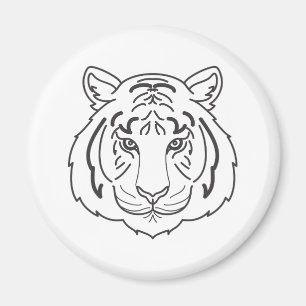 Tiger Illustration Magnet
