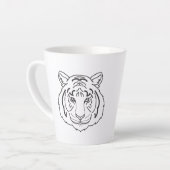 Tiger Illustration Milchtasse (Linke Ecke)