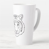 Tiger Illustration Milchtasse (Rechte Ecke)