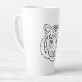 Tiger Illustration Milchtasse (Linke Ecke)