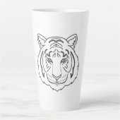 Tiger Illustration Milchtasse (Vorderseite)