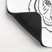 Tiger Illustration Mousepad (Ecke)