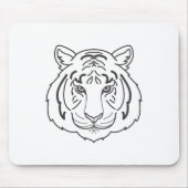 Tiger Illustration Mousepad (Vorne)