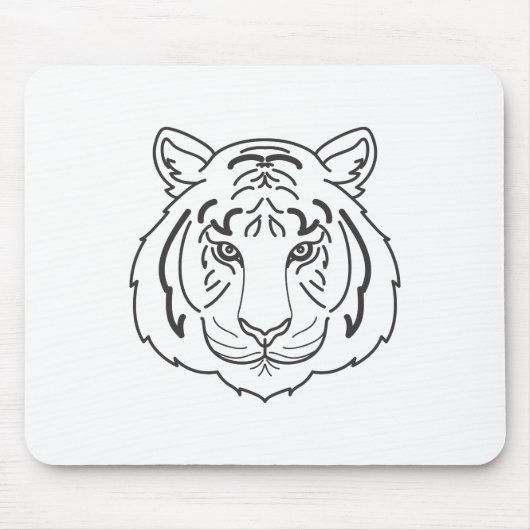 Tiger Illustration Mousepad (Vorne)