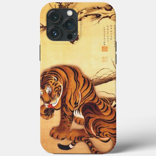 Tiger Illustration von Ito Jakuchu Case-Mate iPhone Hülle (Rückseite)